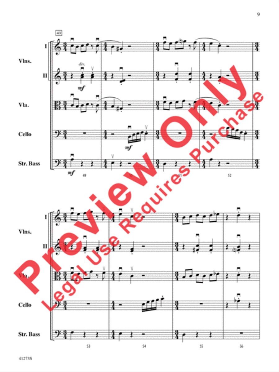 Waltz for Wobbly Wilfred Waltz for Wobbly Wilfred String Orchestra scores gallery preview page 10