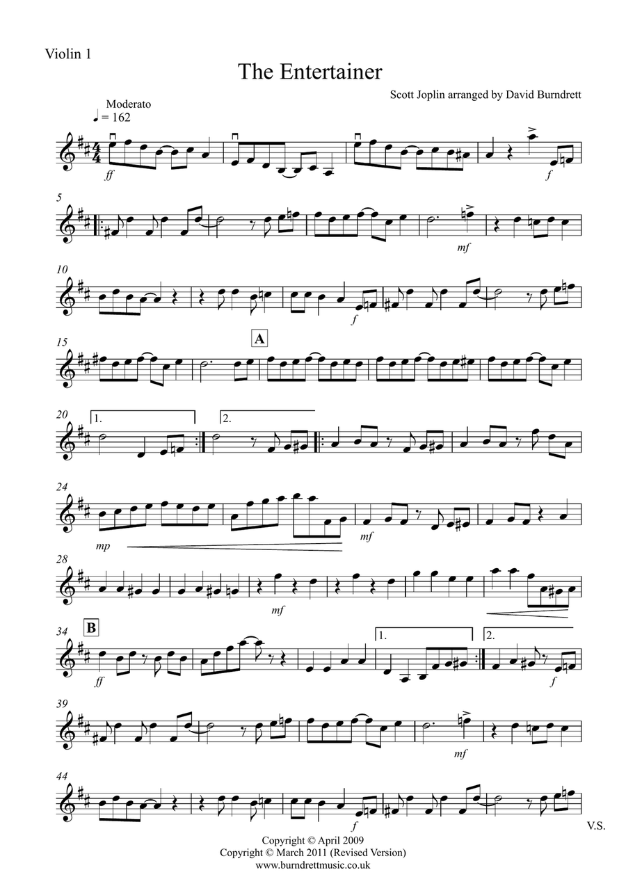 The Entertainer for String Orchestra String Orchestra scores gallery preview page 6