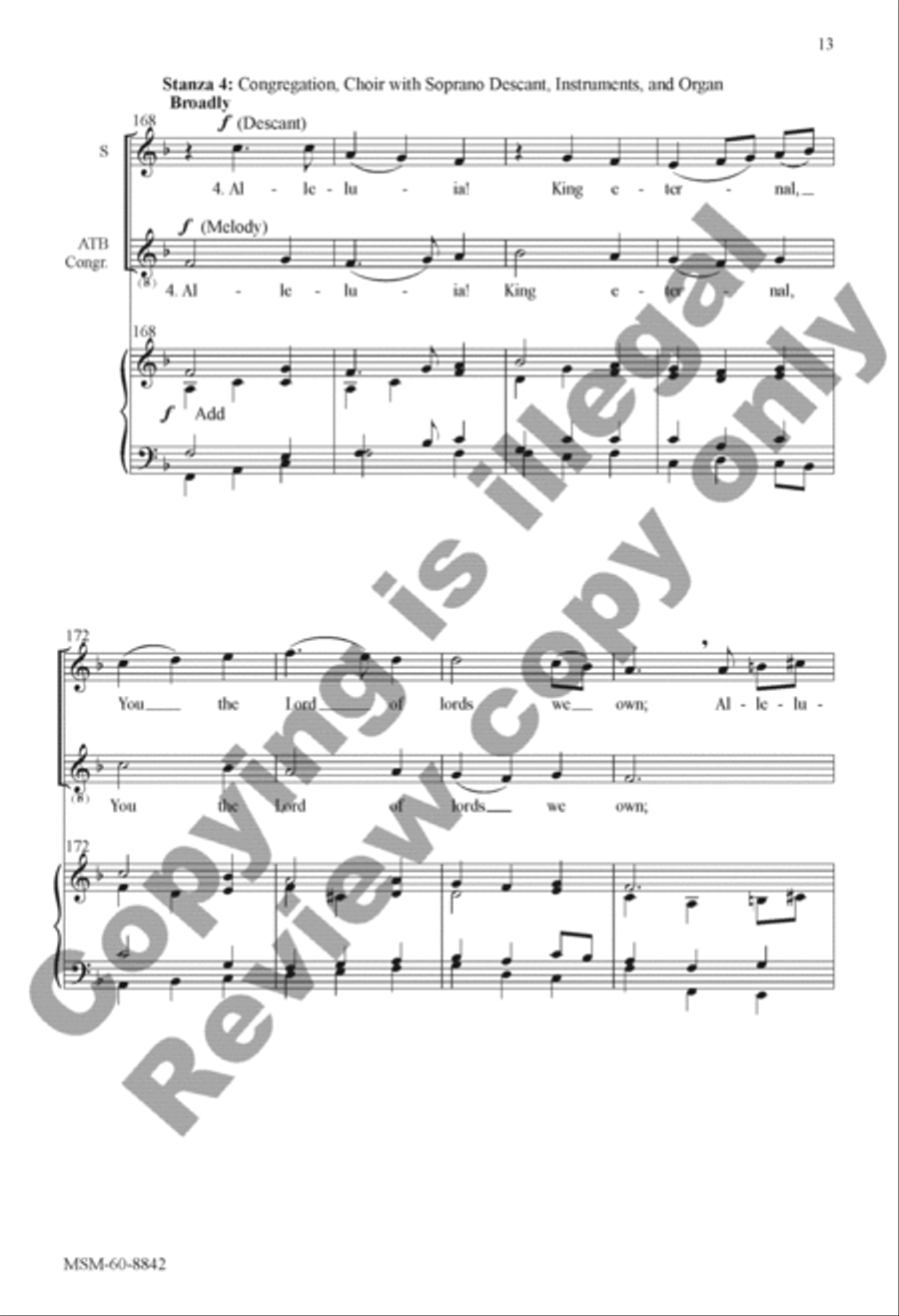 Alleluia! Sing to Jesus 4-Part scores gallery preview page 28