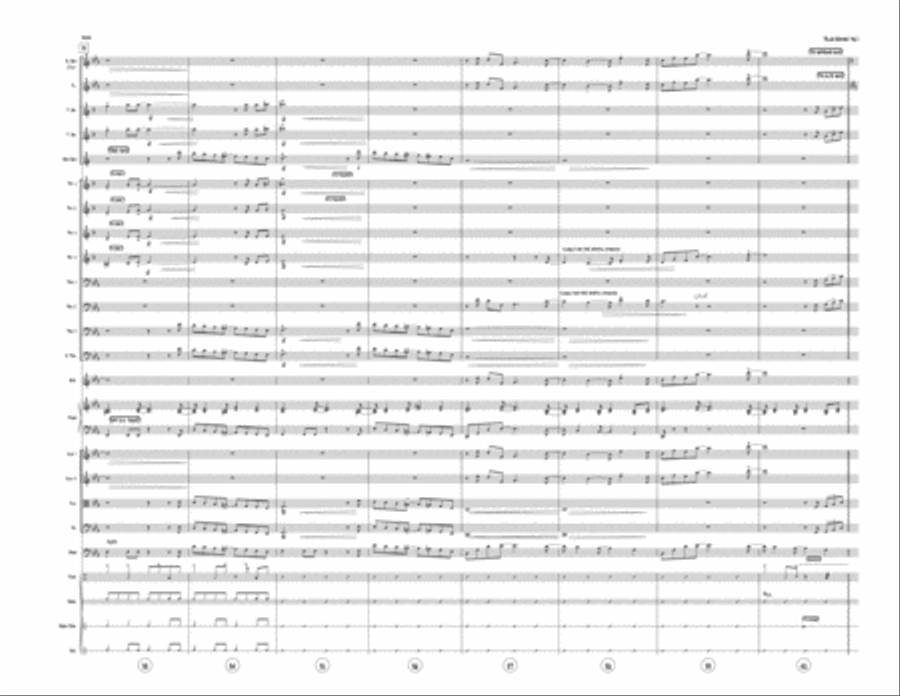 Blue Waves - big band w/ strings Jazz Ensemble scores gallery preview page 6