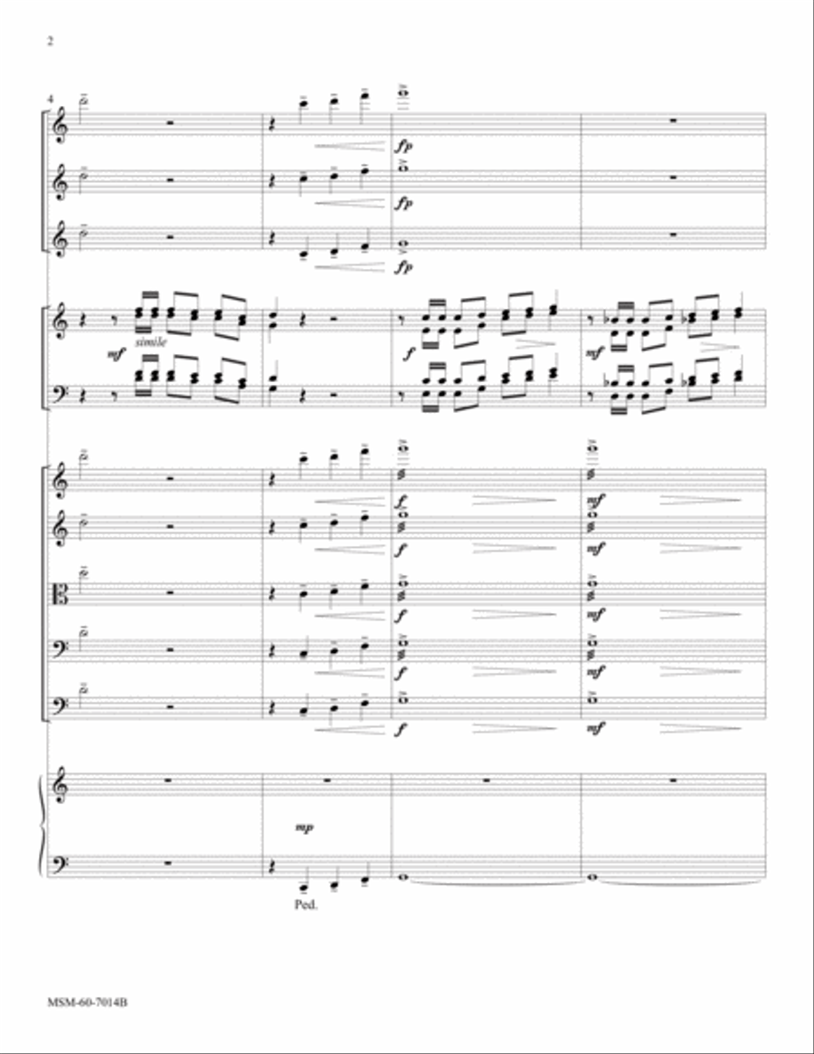 I Will Exalt My God and King (Downloadable Orchestral Score and Parts) Choir scores gallery preview page 2