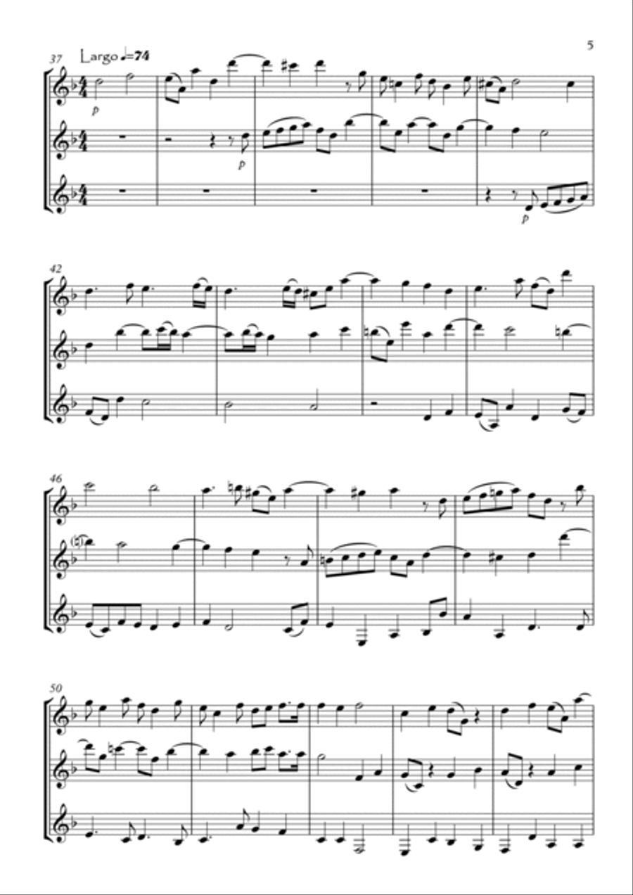 Sonata No.8 Clarinet Trio scores gallery preview page 5