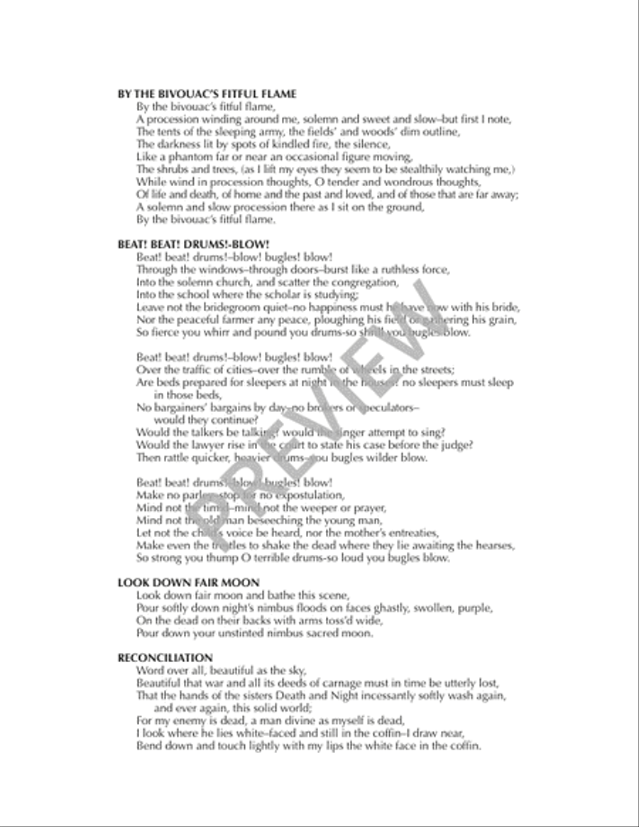 A Procession Winding Around Me (Vocal Score) 4-Part scores gallery preview page 4