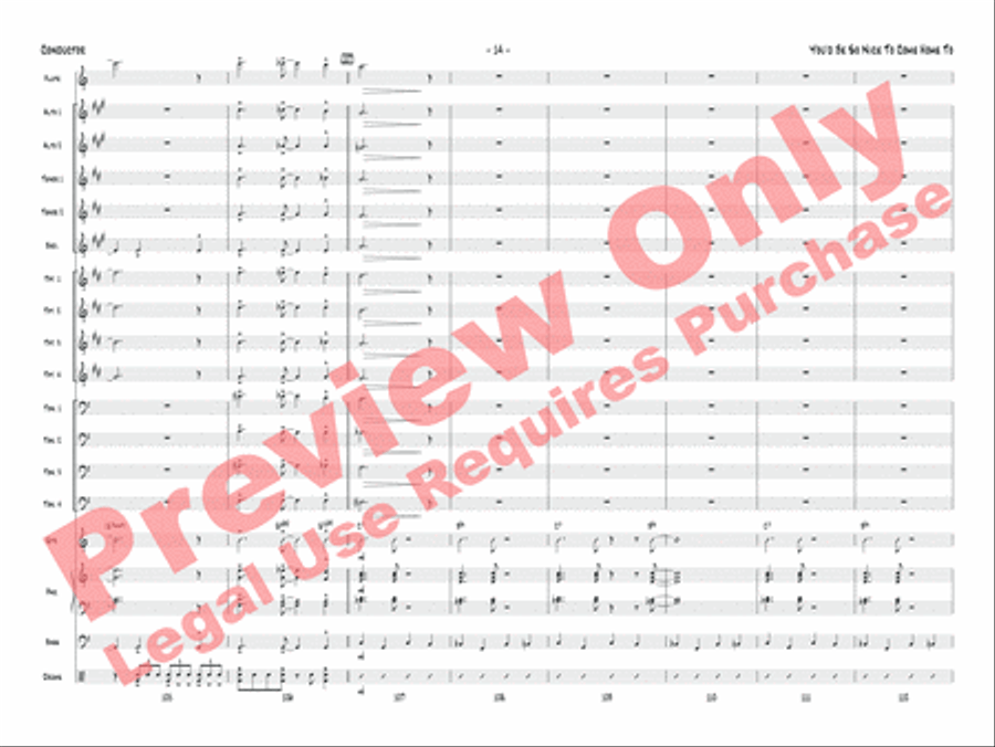 You'd Be So Nice to Come Home To Jazz Ensemble scores gallery preview page 35