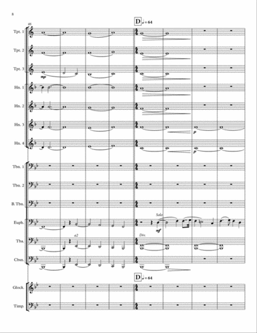 Upon New Horizons Brass Ensemble scores gallery preview page 9