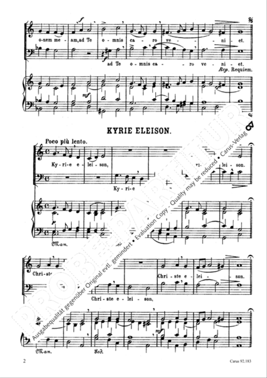 Missa pro defunctis 2-Part scores gallery preview page 3