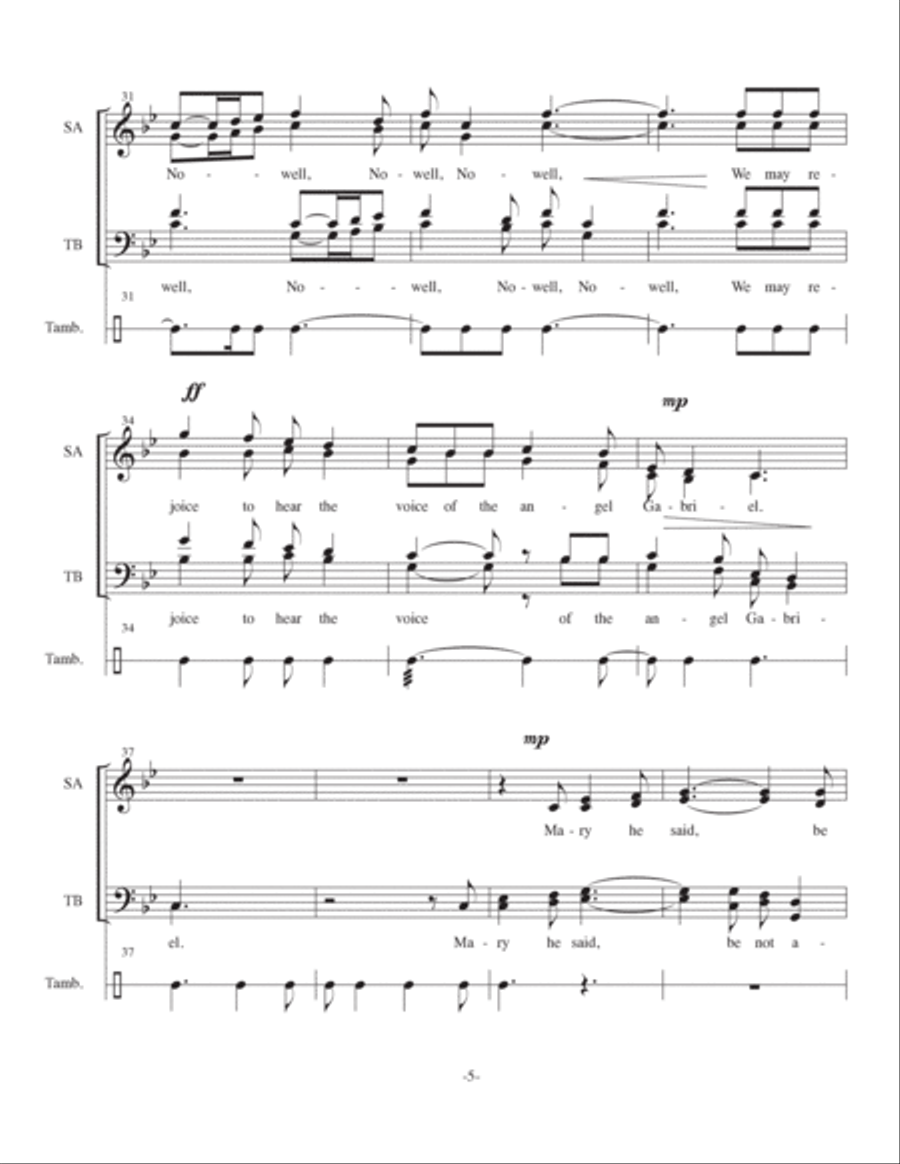 The Angel Gabriel The Angel Gabriel 4-Part scores gallery preview page 5