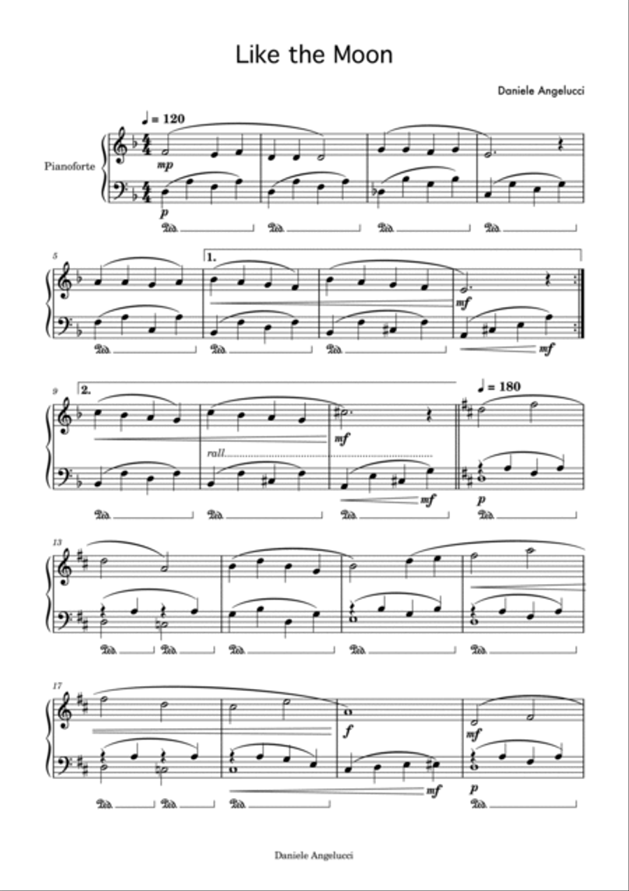LIKE THE MOON Piano Method scores gallery preview page 2