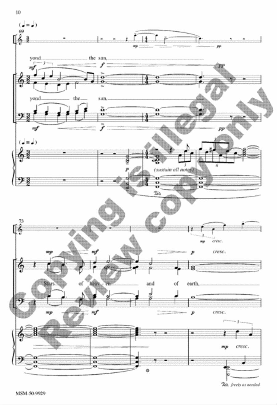 Ancient Waters Warmed with Life 4-Part scores gallery preview page 29