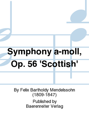 Book cover for Symphony a-moll, Op. 56 'Scottish'
