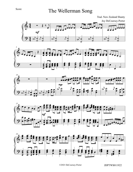 The Wellerman Song for Solo Piano image number null