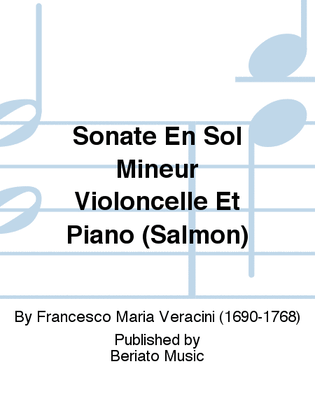 Sonate En Sol Mineur Violoncelle Et Piano (Salmon)