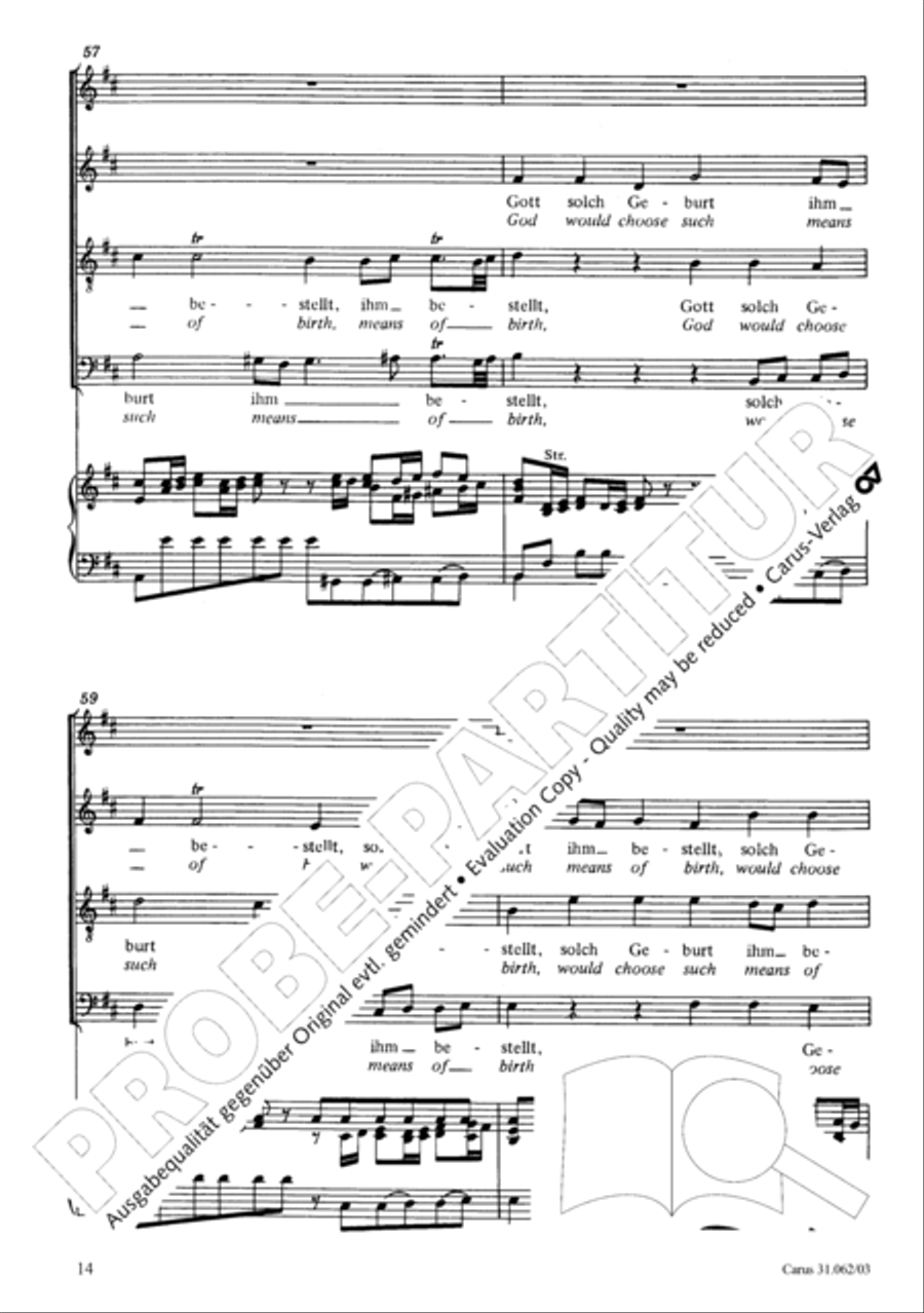 Now come, the nation's Saviour (Nun komm, der Heiden Heiland) 4-Part scores gallery preview page 15