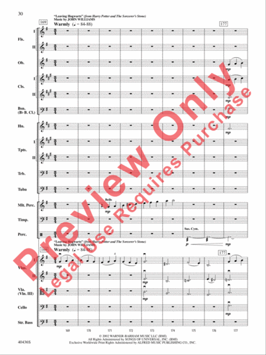 The Magic of Harry Potter Full Orchestra scores gallery preview page 31