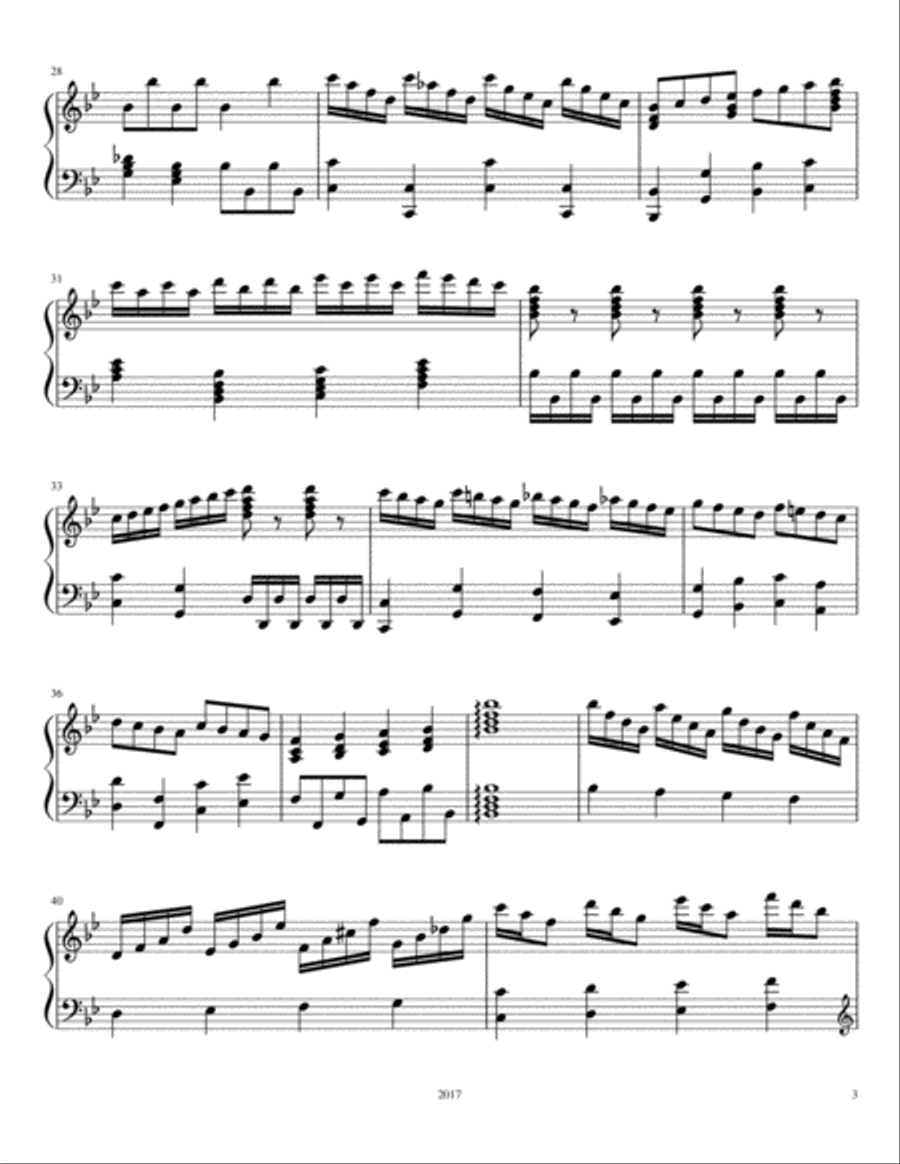 Cascade Falls Piano Solo scores gallery preview page 3