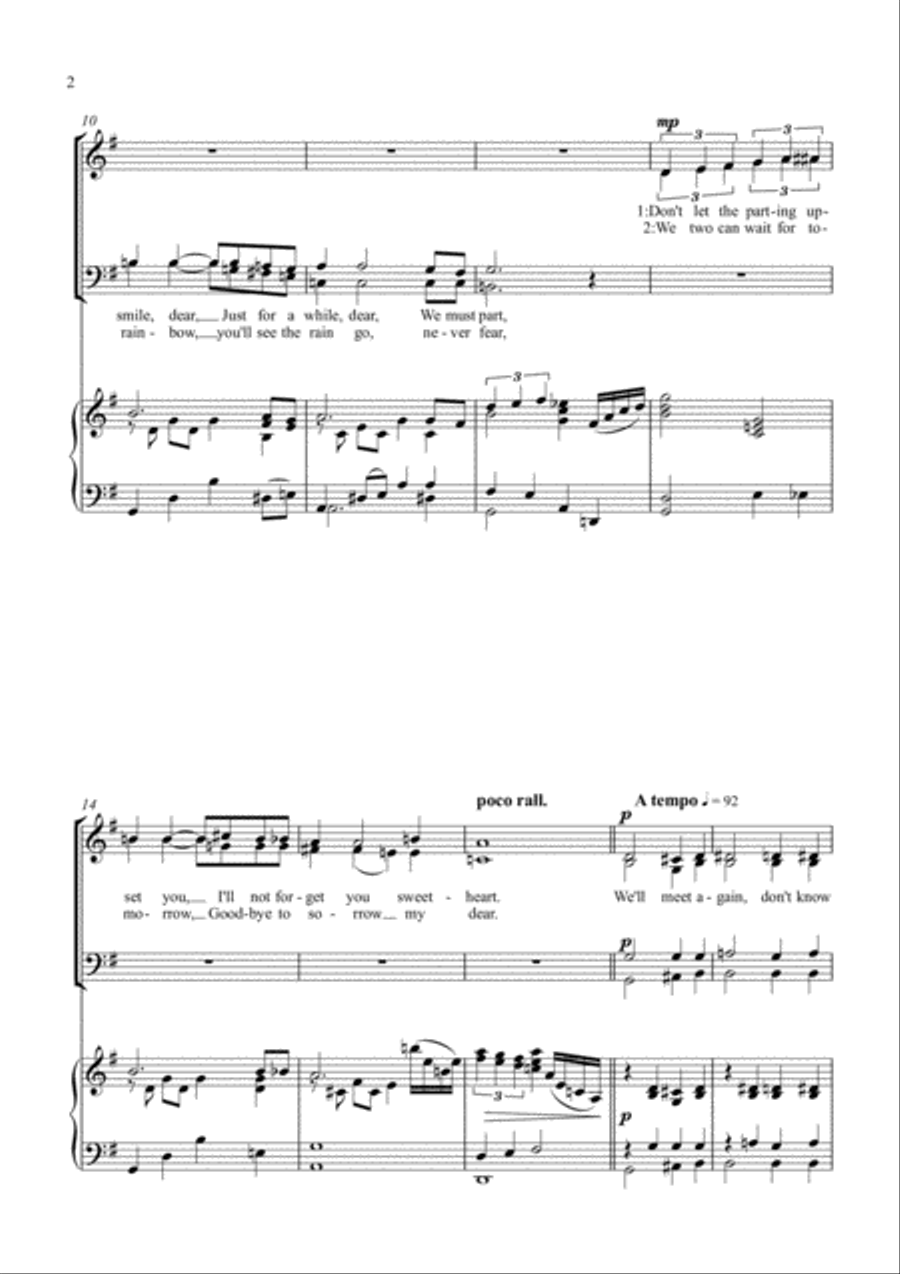 We'll Meet Again 4-Part scores gallery preview page 2