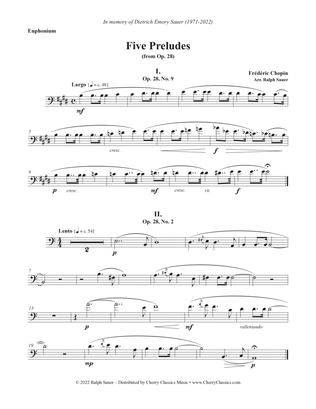 Five Preludes for Euphonium and Piano