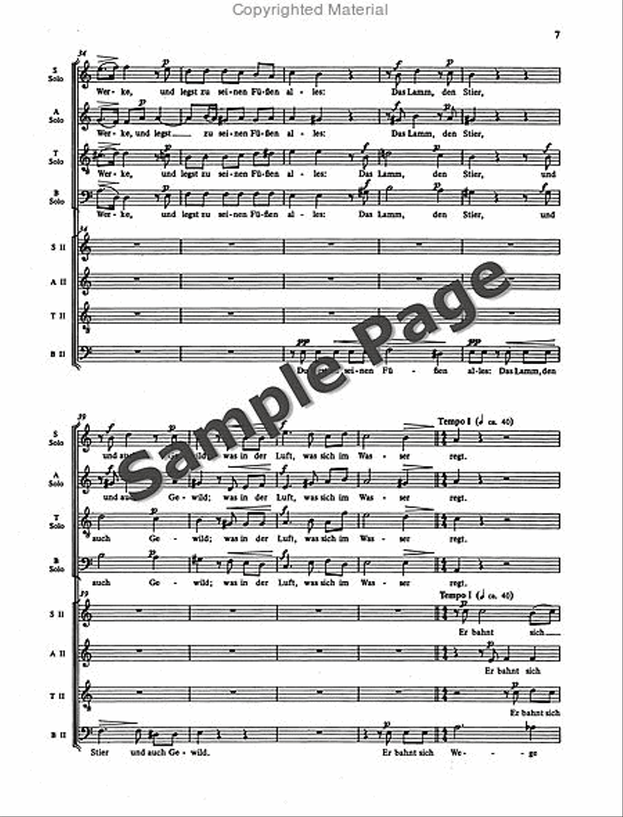 Psalm 8, Op. 85/1 4-Part scores gallery preview page 8