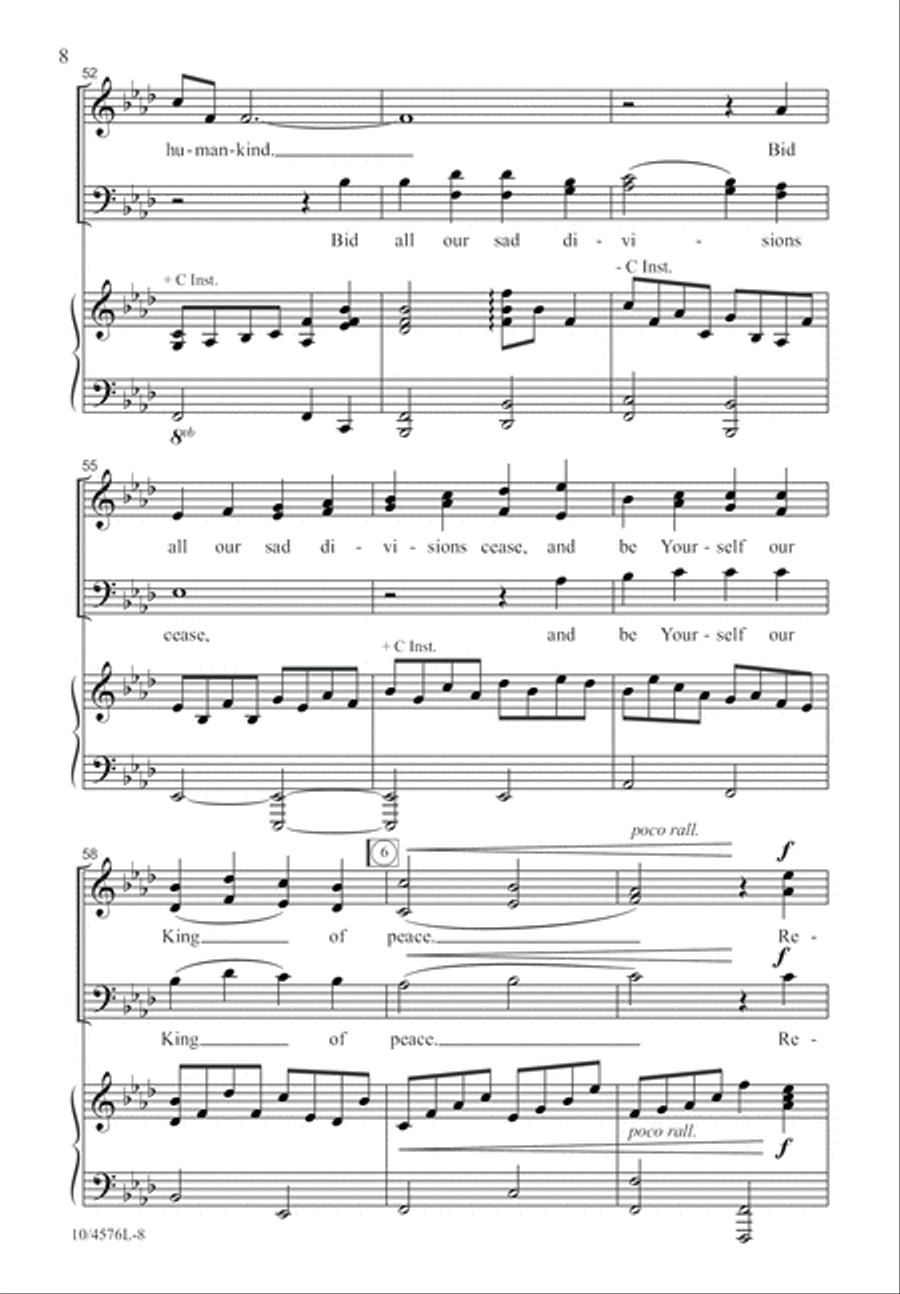 Come to Us, Emmanuel 4-Part scores gallery preview page 9