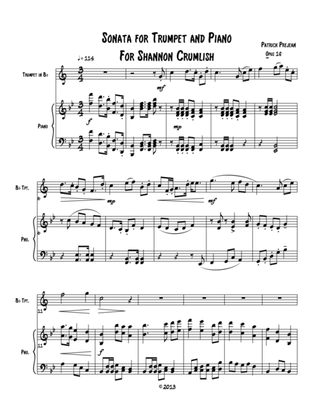 Sonata for Trumpet in B flat and Piano