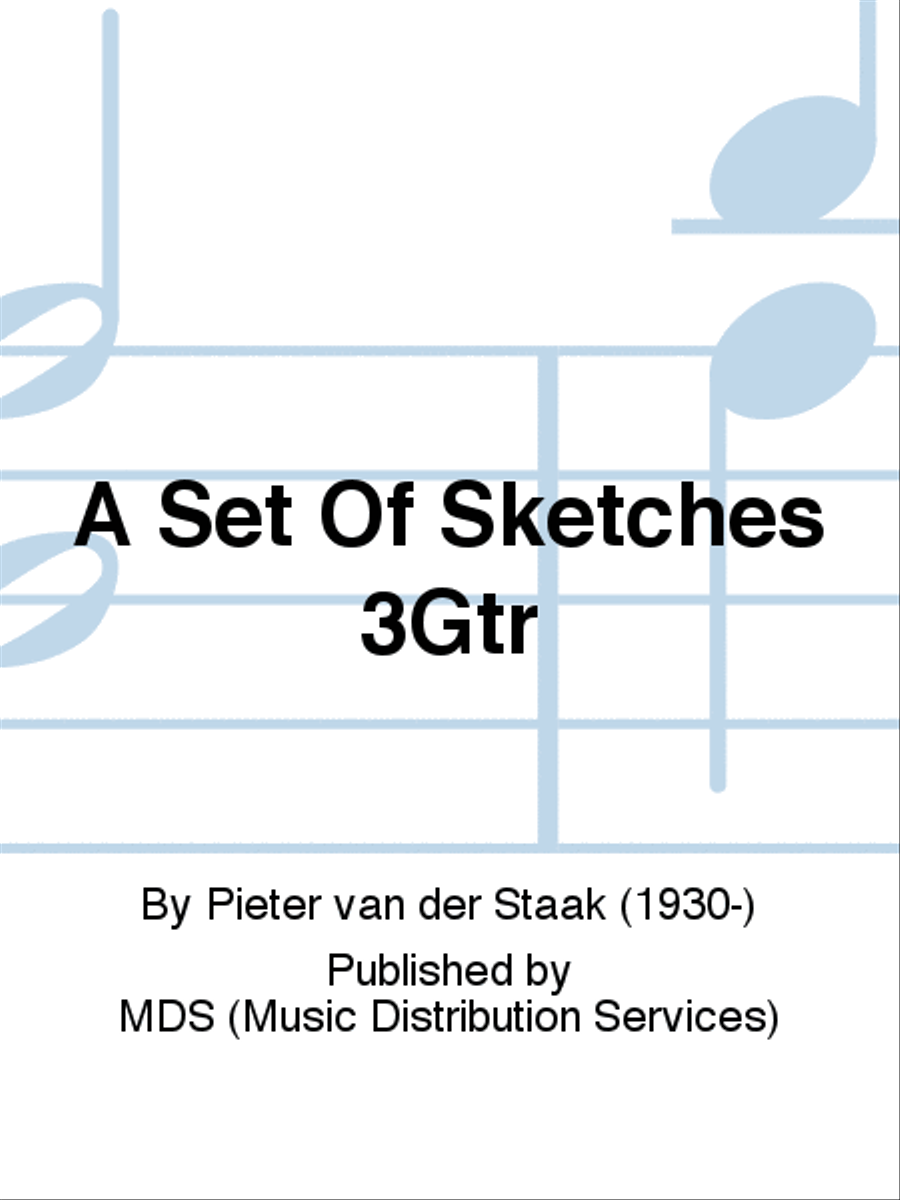 A SET OF SKETCHES 3Gtr A SET OF SKETCHES 3Gtr Guitar scores gallery preview page 1
