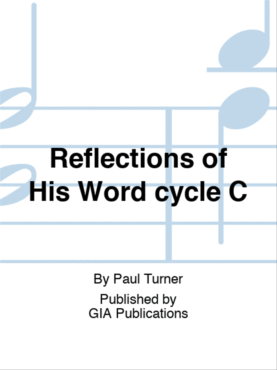 Reflections of His Word cycle C Sacred scores gallery preview page 1