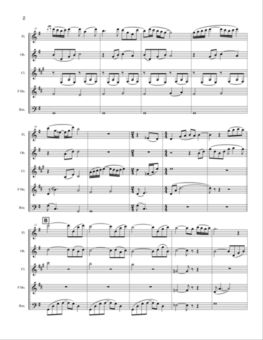 Chanson Woodwind Quintet scores gallery preview page 5