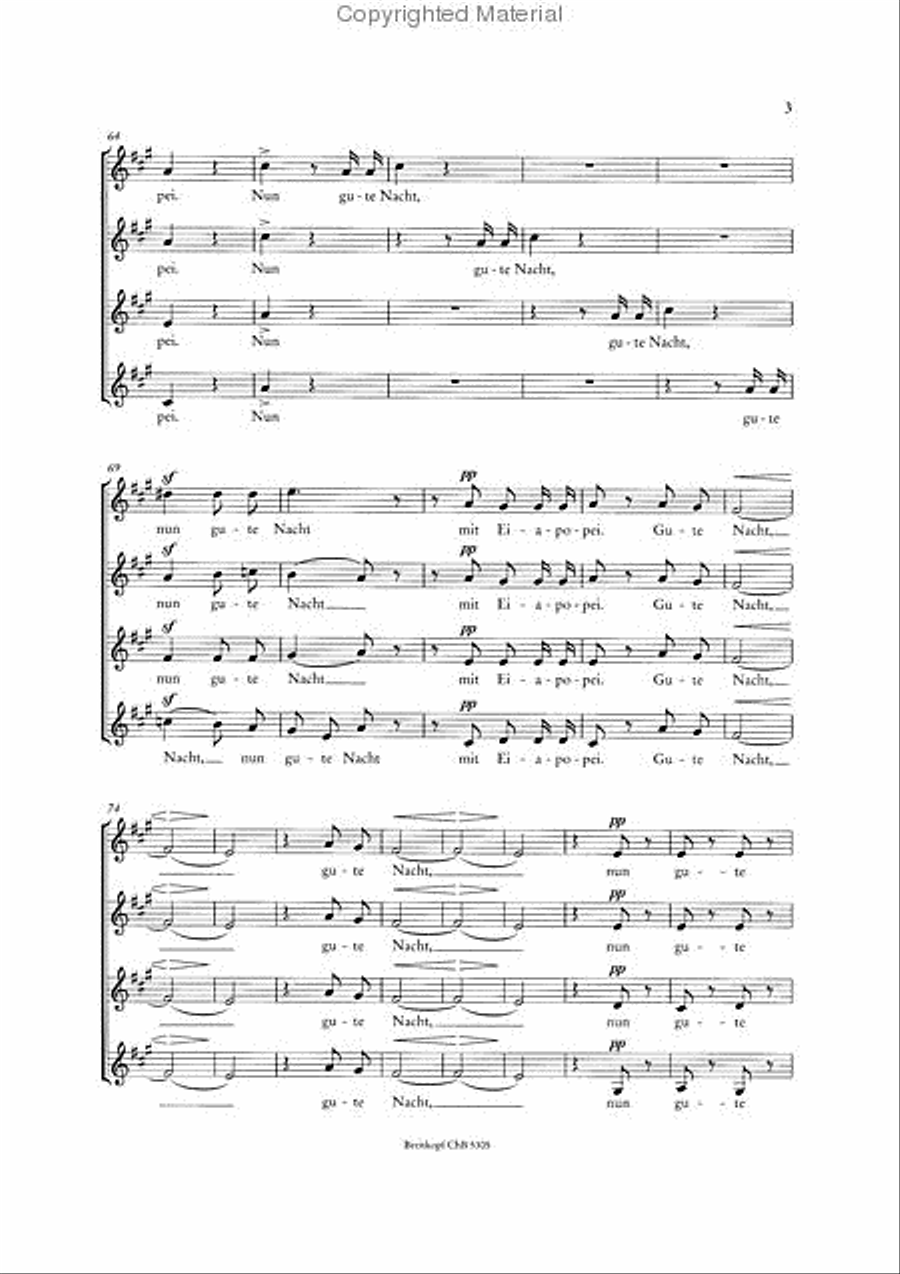 A Midsummer Night's Dream Op. 61 MWV M 13 SSAA scores gallery preview page 4