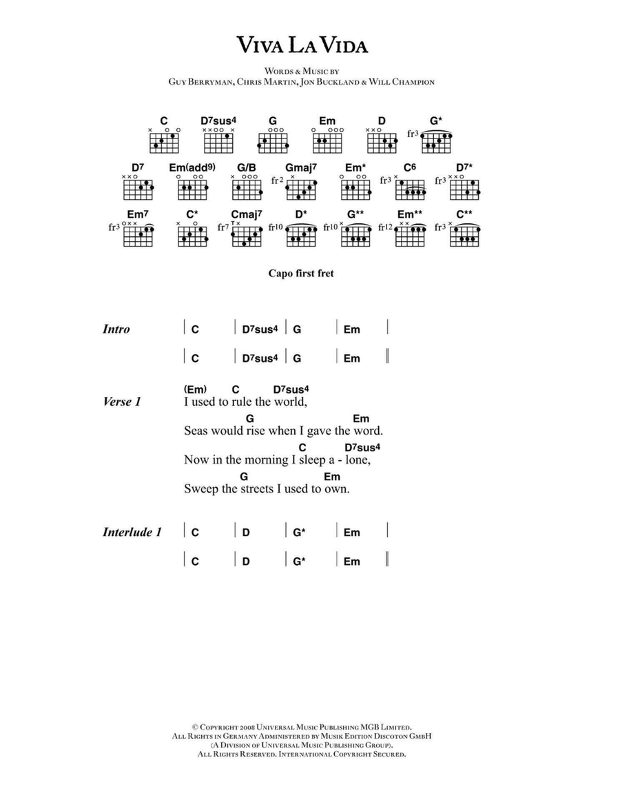 Viva la vida shop ukulele