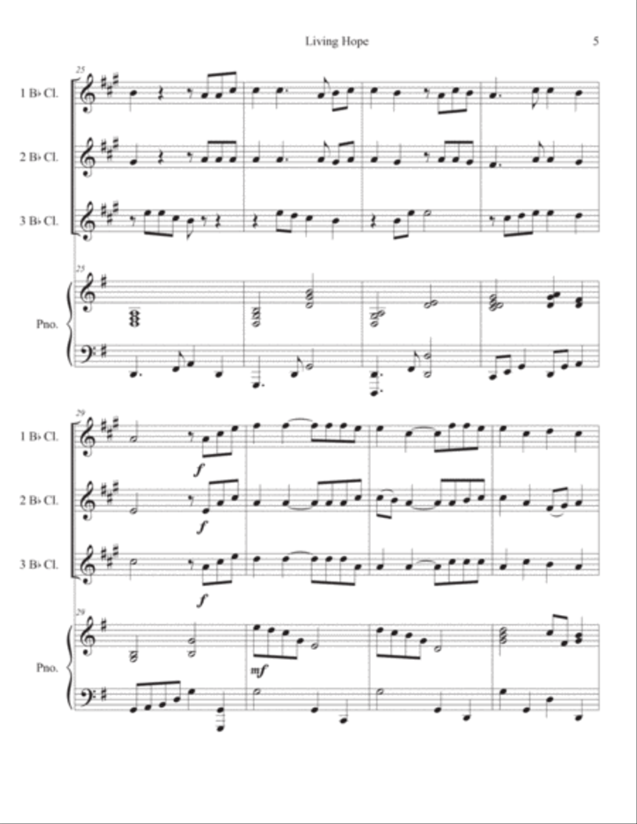 Living Hope Small Ensemble scores gallery preview page 5