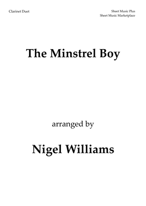 Book cover for The Minstrel Boy, for Clarinet Duet