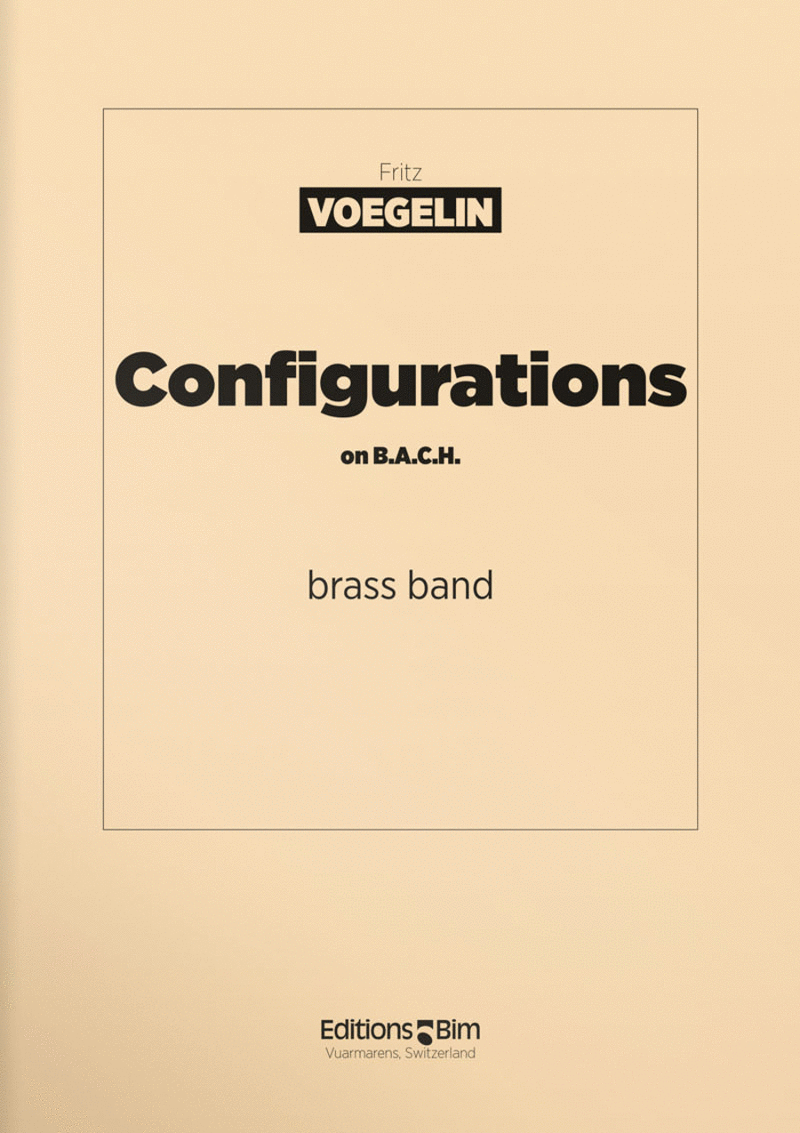 Configurations on B.A.C.H. Brass Band scores gallery preview page 1