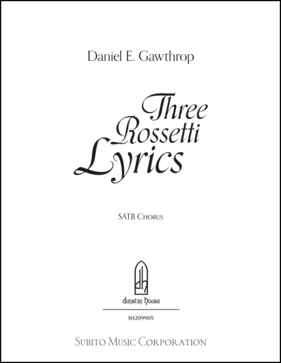 Three Rossetti Lyrics