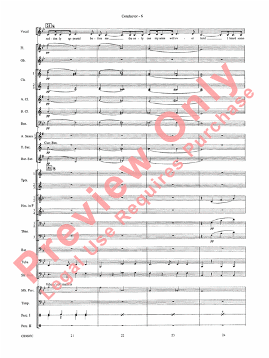 Blue Moon Concert Band scores gallery preview page 8