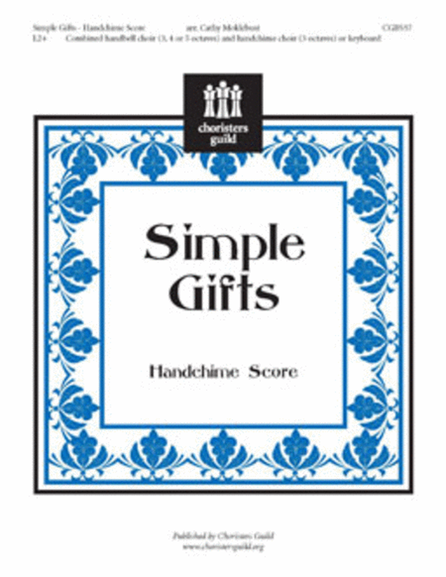 Simple Gifts - Handchime Part image number null