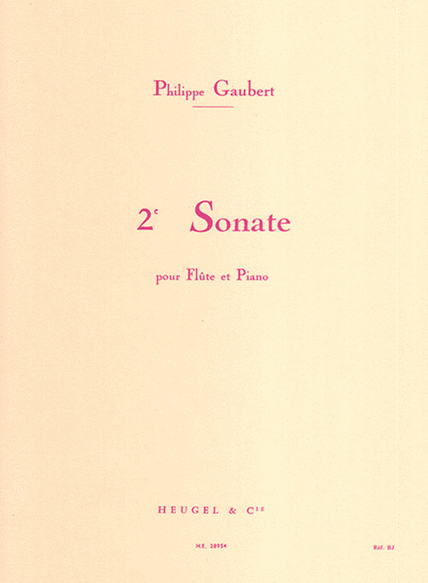 Philippe Gaubert - Seconde Sonate Pour Flute Et Piano