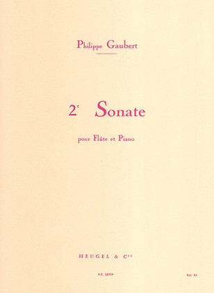 Book cover for Philippe Gaubert - Seconde Sonate Pour Flute Et Piano