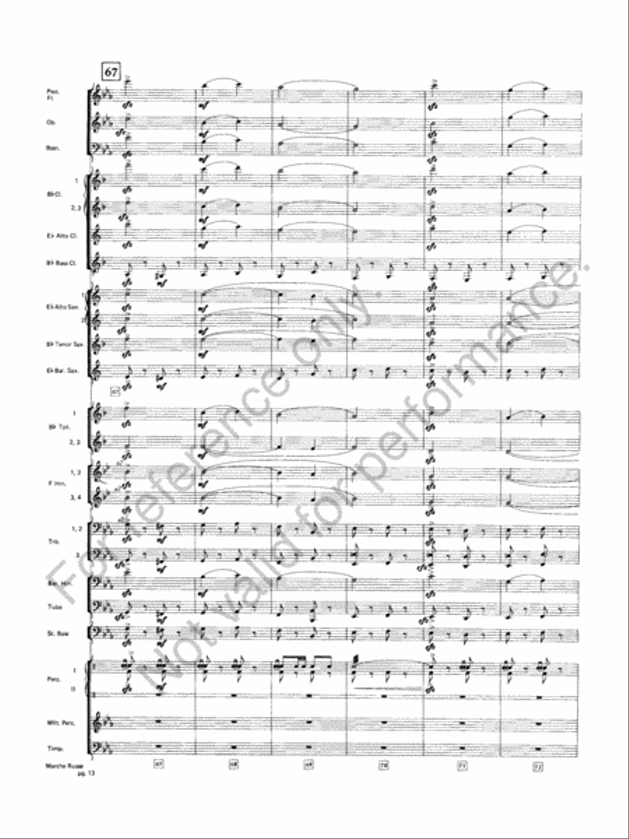 Marche Russe Marche Russe Concert Band scores gallery preview page 14