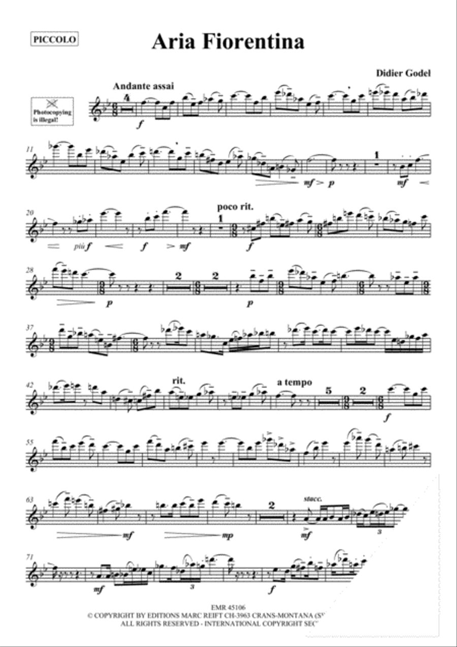 Aria Fiorentina Piccolo scores gallery preview page 3