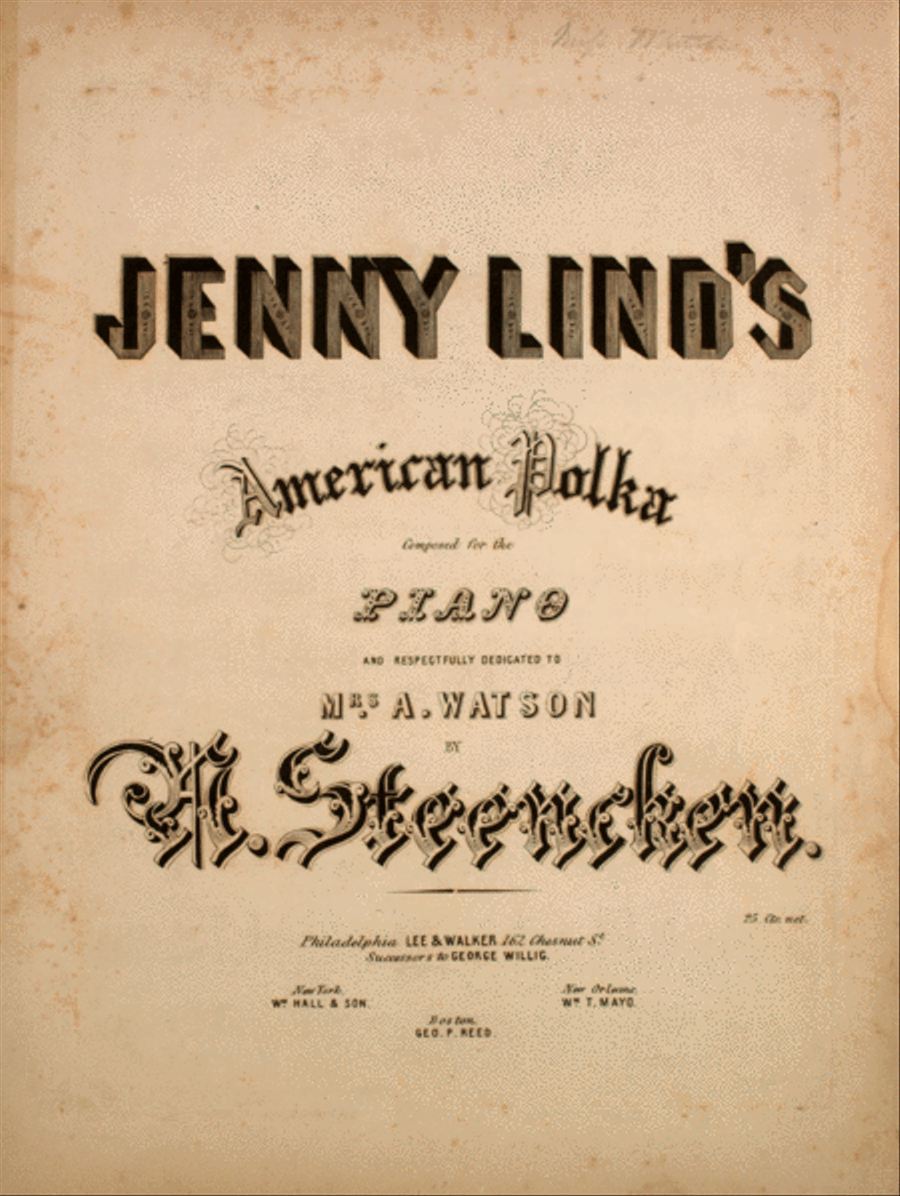 Jenny Lind's American Polka Voice scores gallery preview page 1