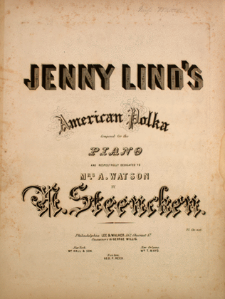 Book cover for Jenny Lind's American Polka