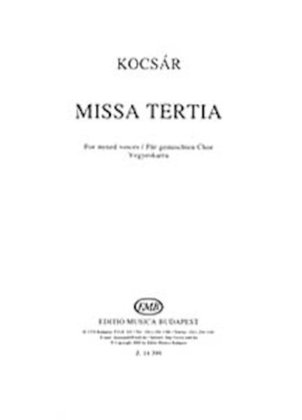 Missa Tertia For Mixed Voices