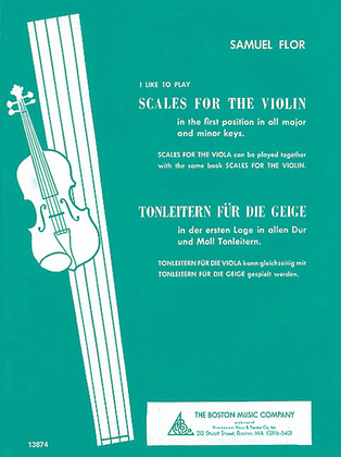 Book cover for Scales for the Violin