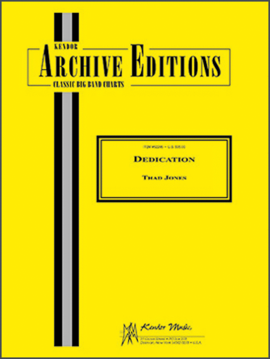 Dedication (Full Score) Jazz Ensemble scores gallery preview page 1