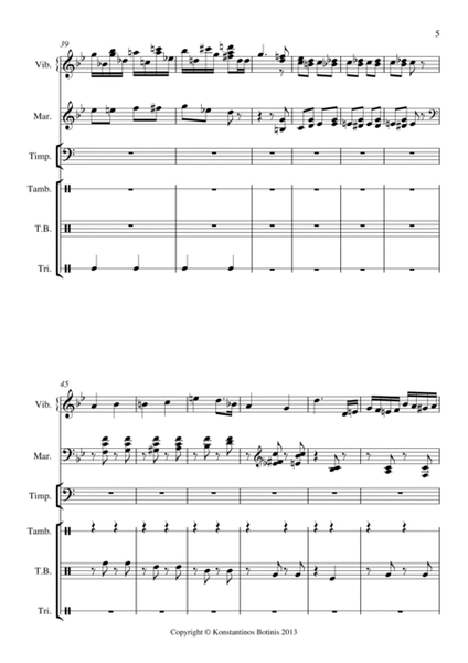 P.I.Tchaikovsky Nutcracker Overture for percussion quartet image number null