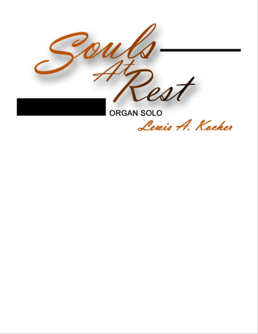 Souls At Rest Organ Solo scores gallery preview page 1