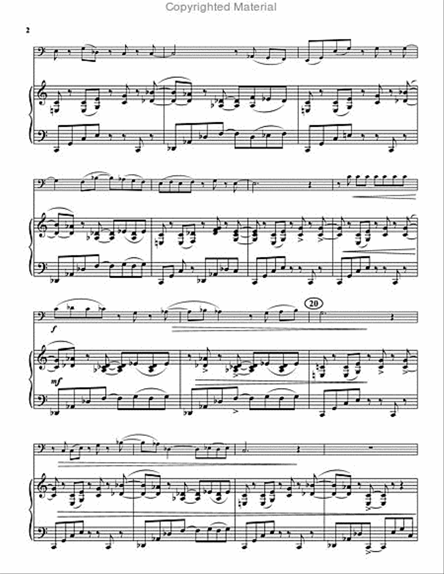 Sonata No. 2 Tuba scores gallery preview page 3