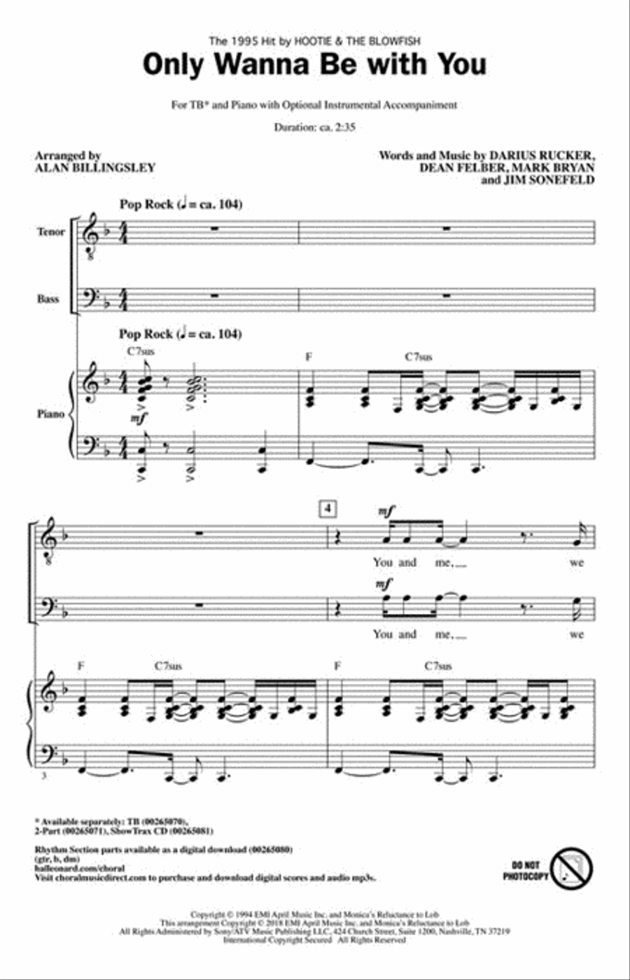 Only Wanna Be with You Show Choir scores gallery preview page 2