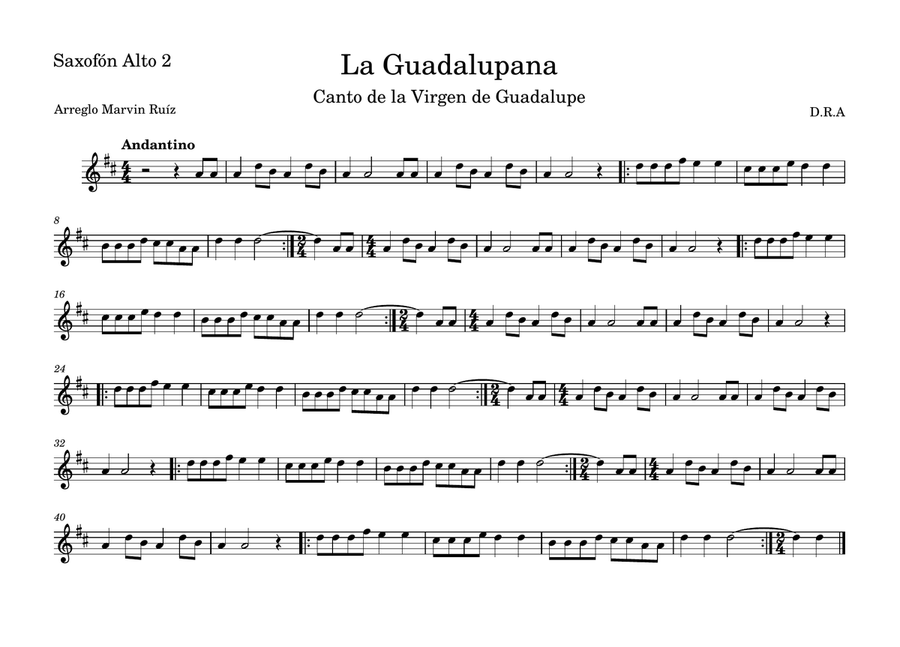 La Guadalupana Concert Band scores gallery preview page 5