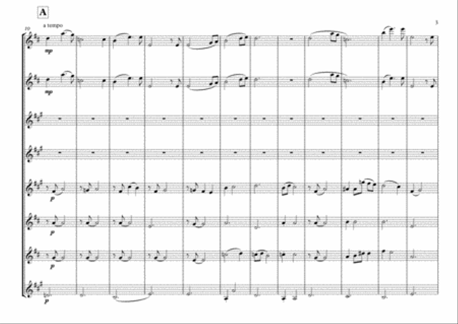 Amar Pelos Dois Woodwind Ensemble scores gallery preview page 3